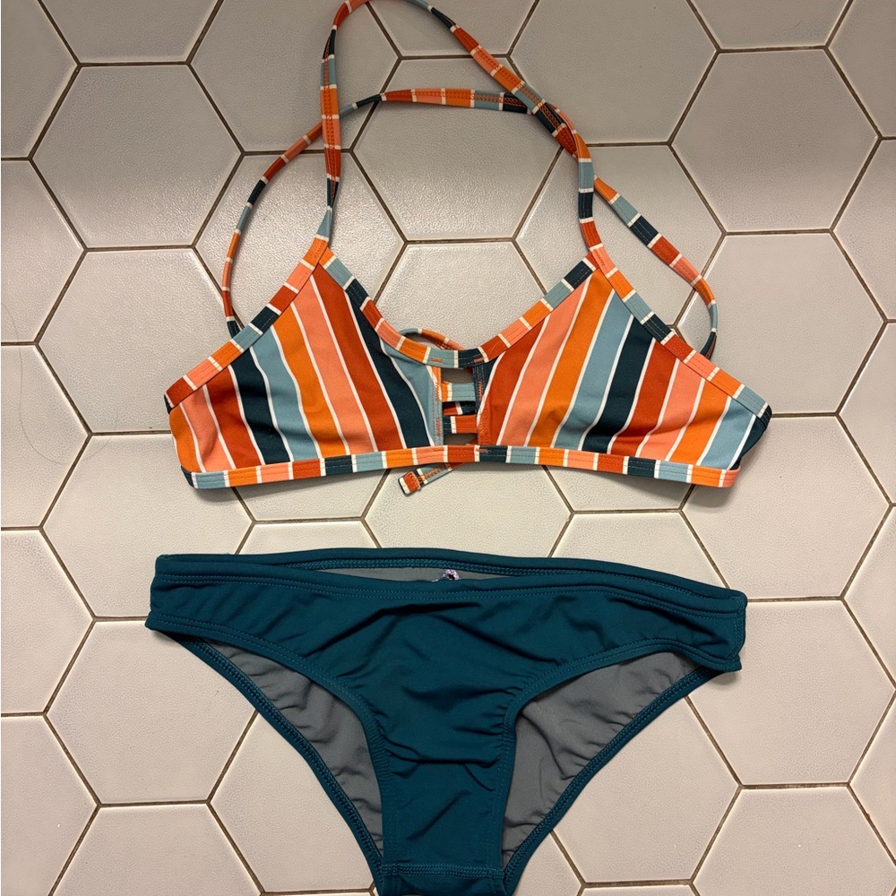 Jolyn Clothing Teal Bikini Set